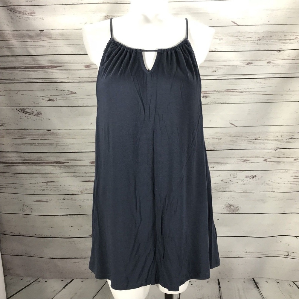 CYNTHIA ROWLEY Peep Hole Spaghetti Strap Blouse